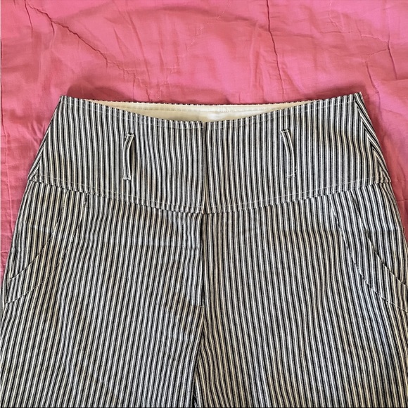 BCBGeneration striped cropped linen pants - Picture 2 of 6